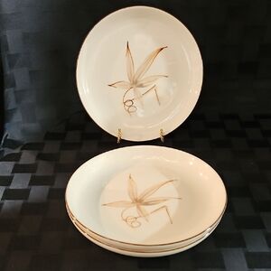 MCM Winfield China Passion Flower Pattern Salad Plates, Discontinued